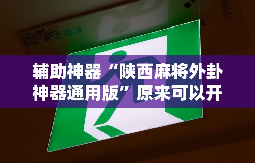 【第一消息】“微乐宁夏麻将挂在那可以买到”(详细透视教程)-