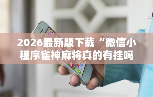 今日重大通报“微乐麻将外挂软件助手”(外卦神器下载)