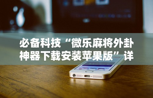 最新教程“贵阳微乐麻将开挂怎么安装”详细外挂安装步骤