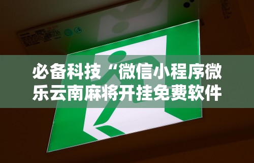 必备科技“微信小程序微乐云南麻将开挂免费软件”真实开挂技巧分享