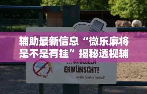 今日重磅消息“微乐麻将万能开挂器是真的吗”-揭秘开挂教程分享
