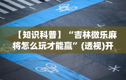 【知识科普】“吉林微乐麻将怎么玩才能赢”(透视)开挂辅助脚本+详细开挂安装教程
