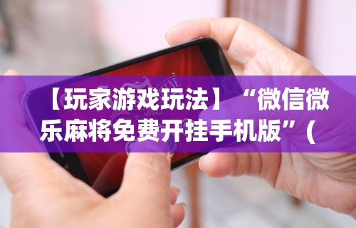 【玩家游戏玩法】“微信微乐麻将免费开挂手机版	”(原来确实是有挂) 