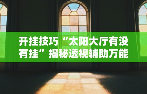 开挂技巧“太阳大厅有没有挂”揭秘透视辅助万能挂 