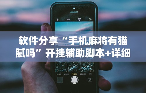 软件分享“手机麻将有猫腻吗”开挂辅助脚本+详细开挂安装教程