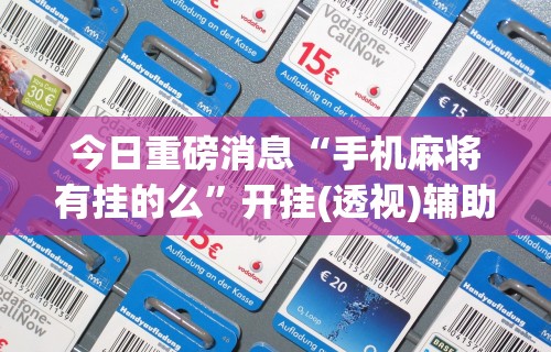 今日重磅消息“手机麻将有挂的么”开挂(透视)辅助教程