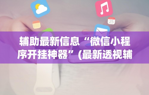 辅助最新信息“微信小程序开挂神器”(最新透视辅助上线)
