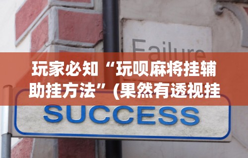 玩家必读“微乐安徽麻将怎么开挂吗”科技辅助神器手机版教程