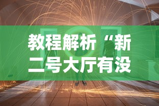 教程解析“新二号大厅有没有挂”(透视)其实确实有挂