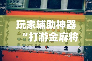 玩家辅助神器“打游金麻将怎么打才会赢的机会多”开挂辅助脚本+详细开挂