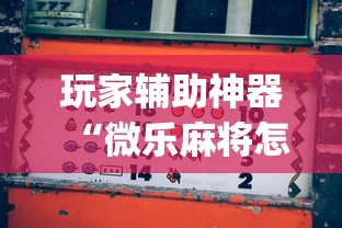 玩家辅助神器“微乐麻将怎么打才能赢”(果然有透视挂) 